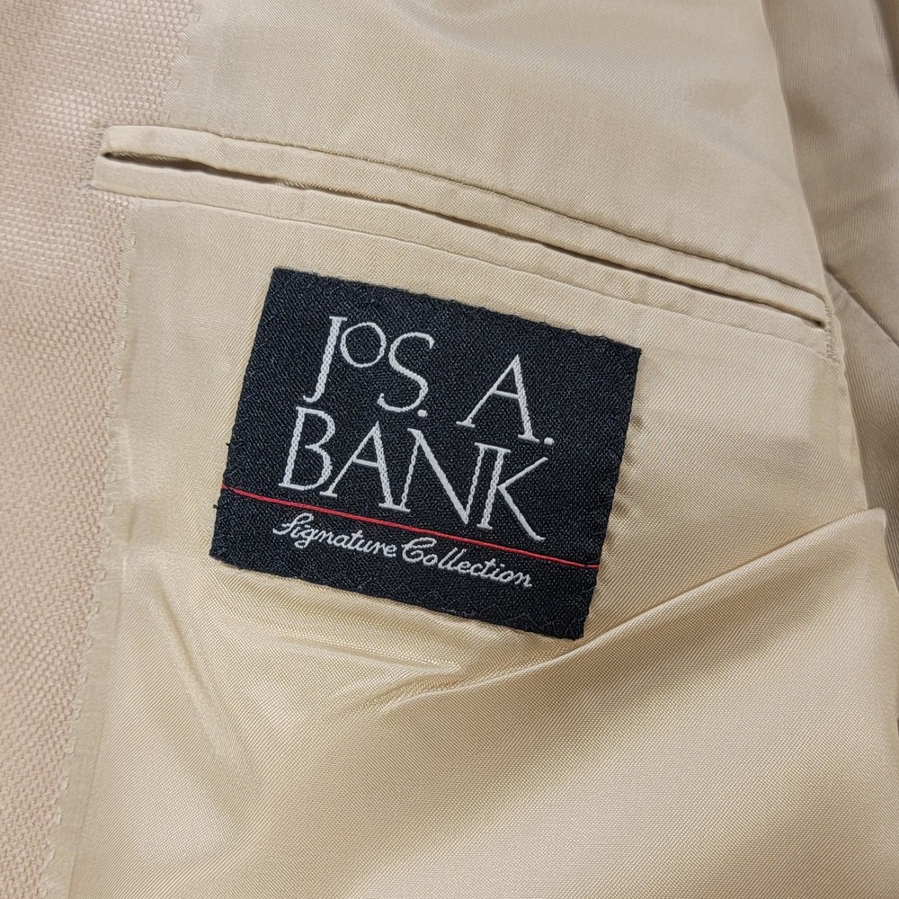 Jos A Bank Sport Coat Signature Collection Silk Camel Hair Blazer Tan Men's‎ 43R - Picture 3 of 10